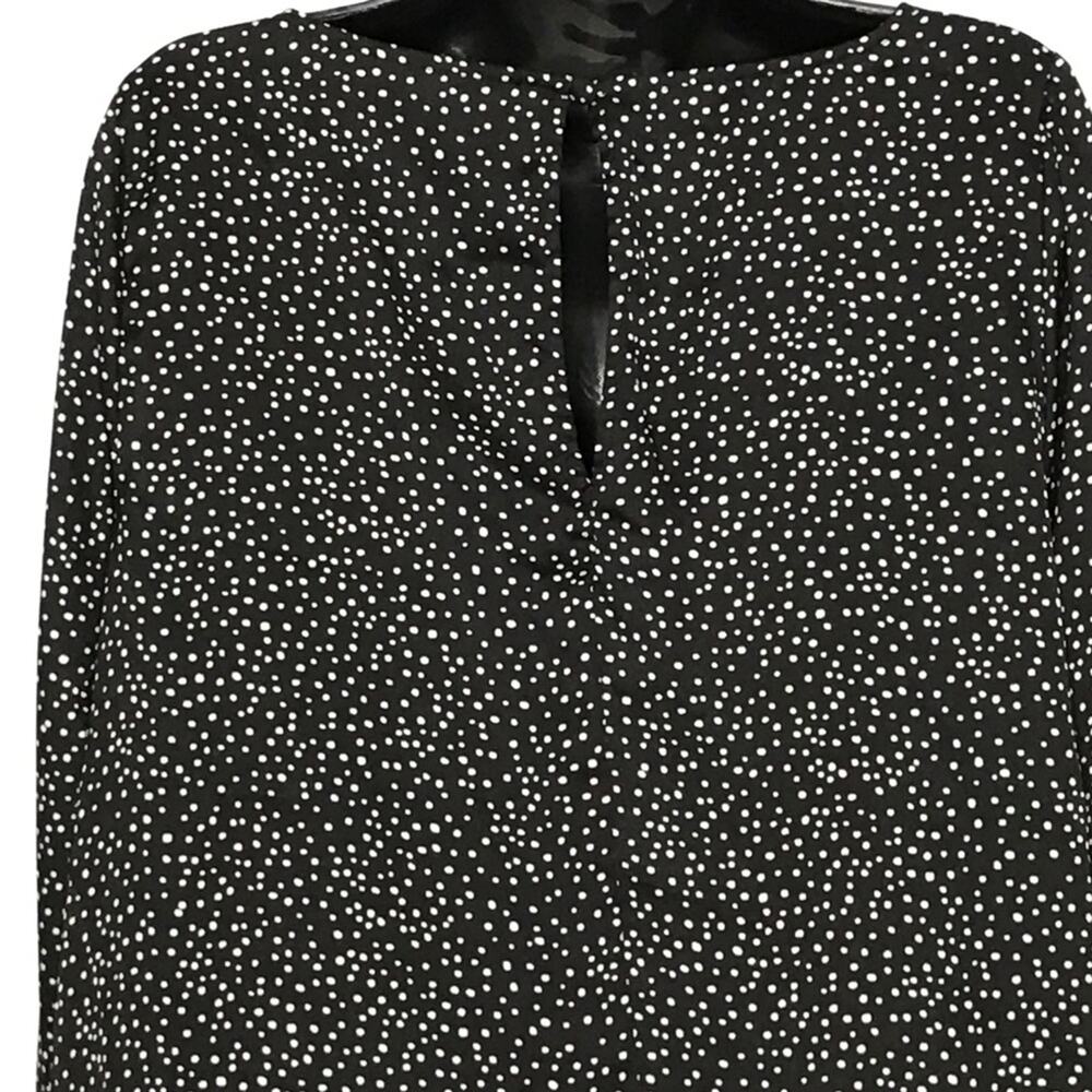 Lane Bryant Cold Shoulder Black Polka Dot Top-18 - Picture 11 of 14